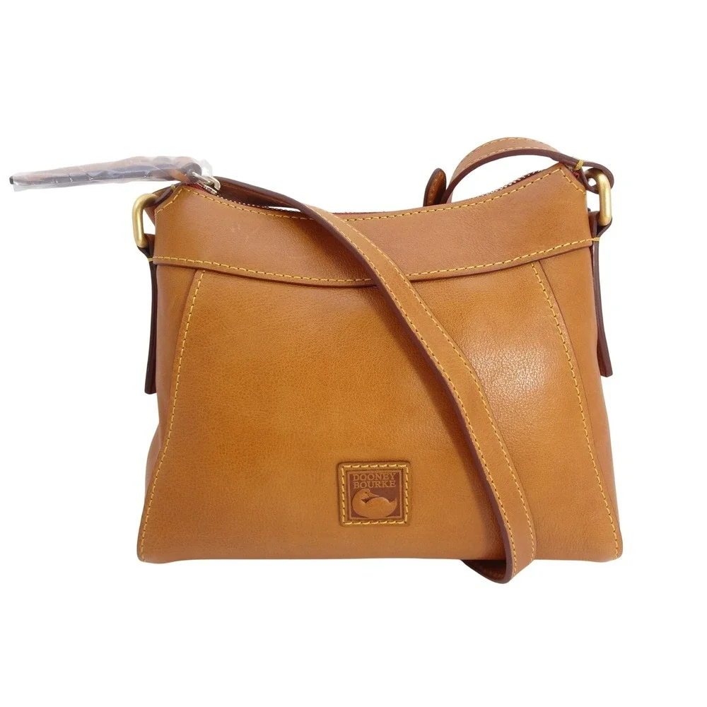 Dooney & Bourke Small Cassidy Crossbody Natural Florentine Vacchetta Leather Bag